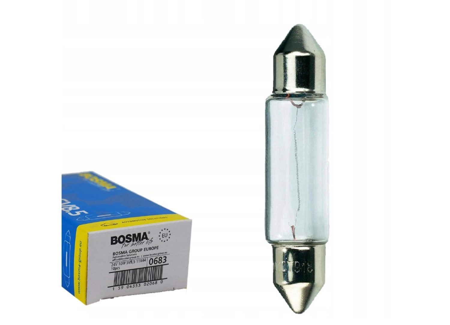 Лампа 10W C10W L=43