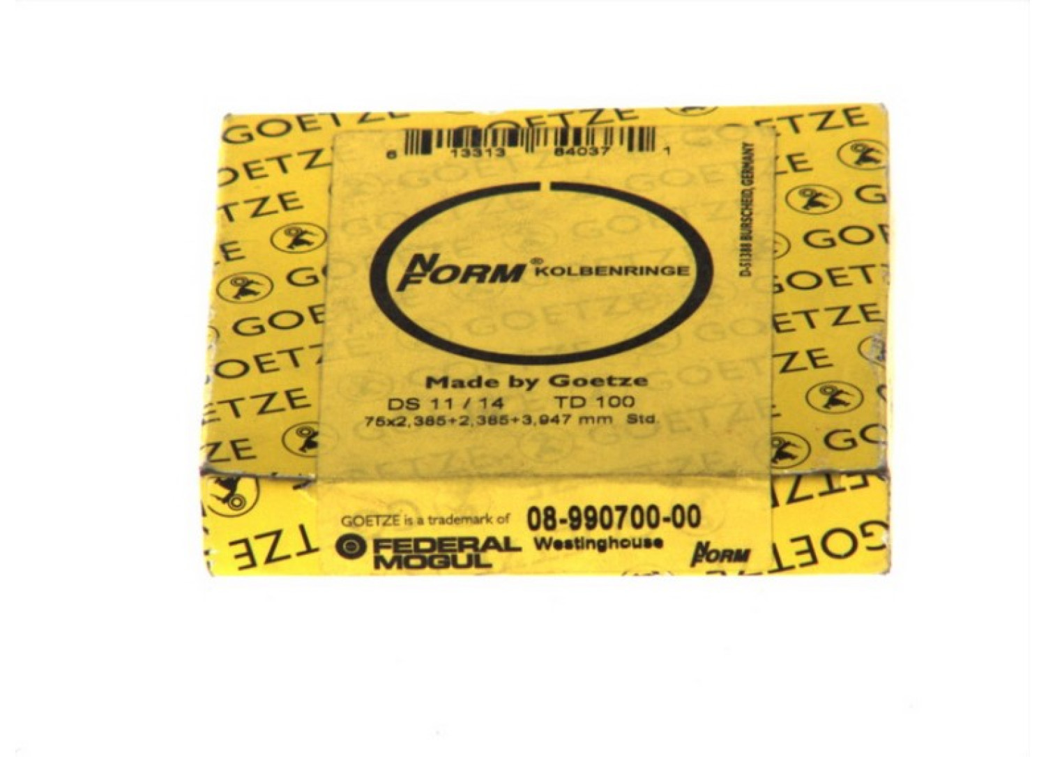 Кільця компресора 75*2,38*2,38*3,94 VOLVO SCANIA