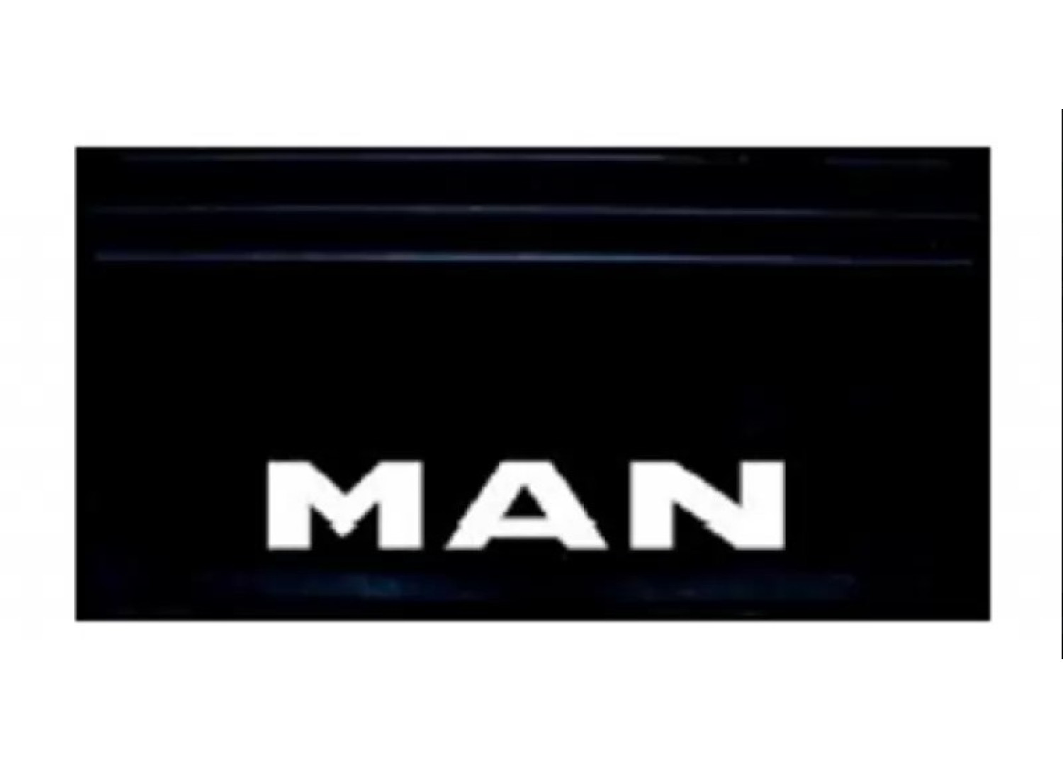 Бризговик MAN 650x350mm (рельєфний напис)