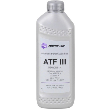 Олива трансмісійна MOTOR LUX ATF (DEXRON III) 1,0л