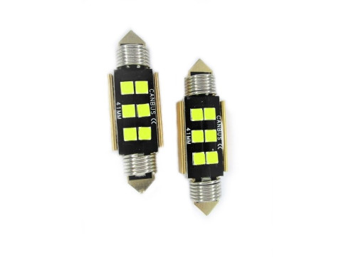 Лампа світлодіодна (12/24V 41mm 6діодів)