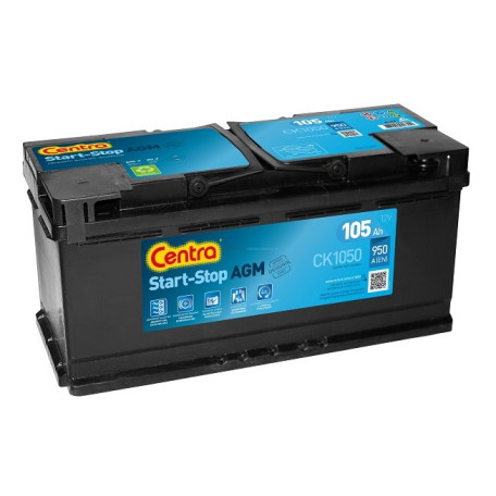 Акумулятор 12V/105AH, 950A START-STOP AGM