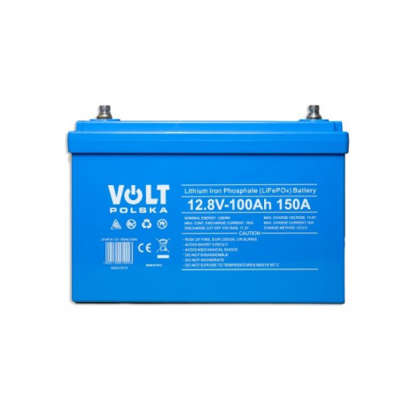 Акумулятор 12V/100AH, 150А BMS BLUE LifePO 4 (літій-залізо-фосфатний)