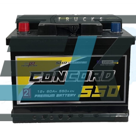 Акумулятор Concord 6-ст 60Ah 550A (EN) L