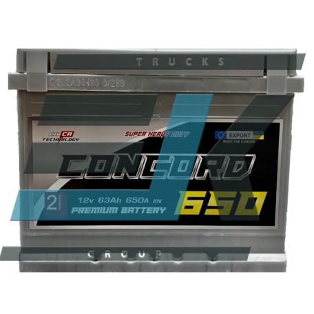 Акумулятор Concord 63Ah 650A L