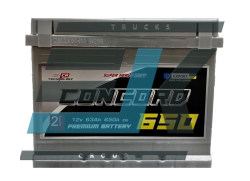Акумулятор Concord 63Ah 650A L