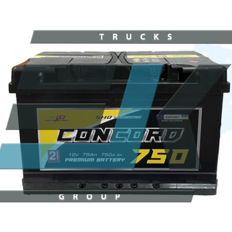 Акумулятор Concord 75Ah 750A R