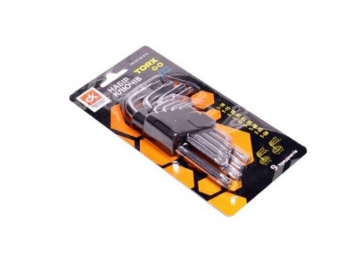 Набір ключів TORX 9 пр., Т10-50, L = 130 мм