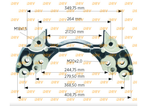 Скоба супорту MERITOR RVI AE, DXI, VOLVO з монтажними болтами