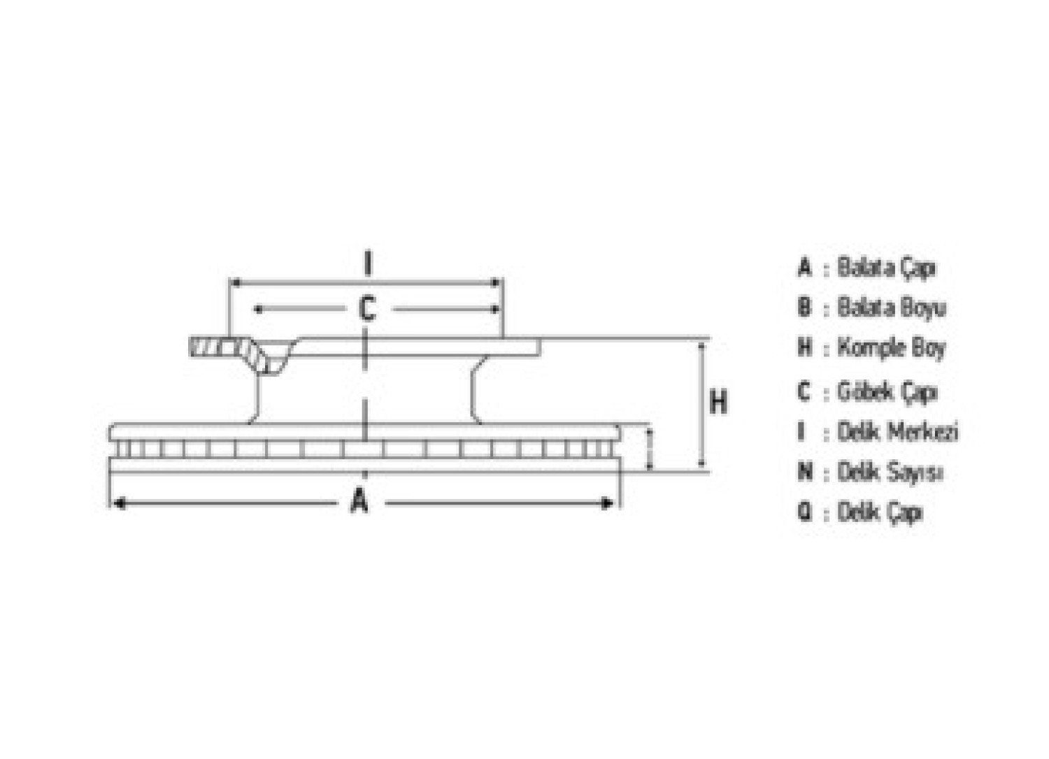 Диск гальмівний SAF B, BASIC 08.05-