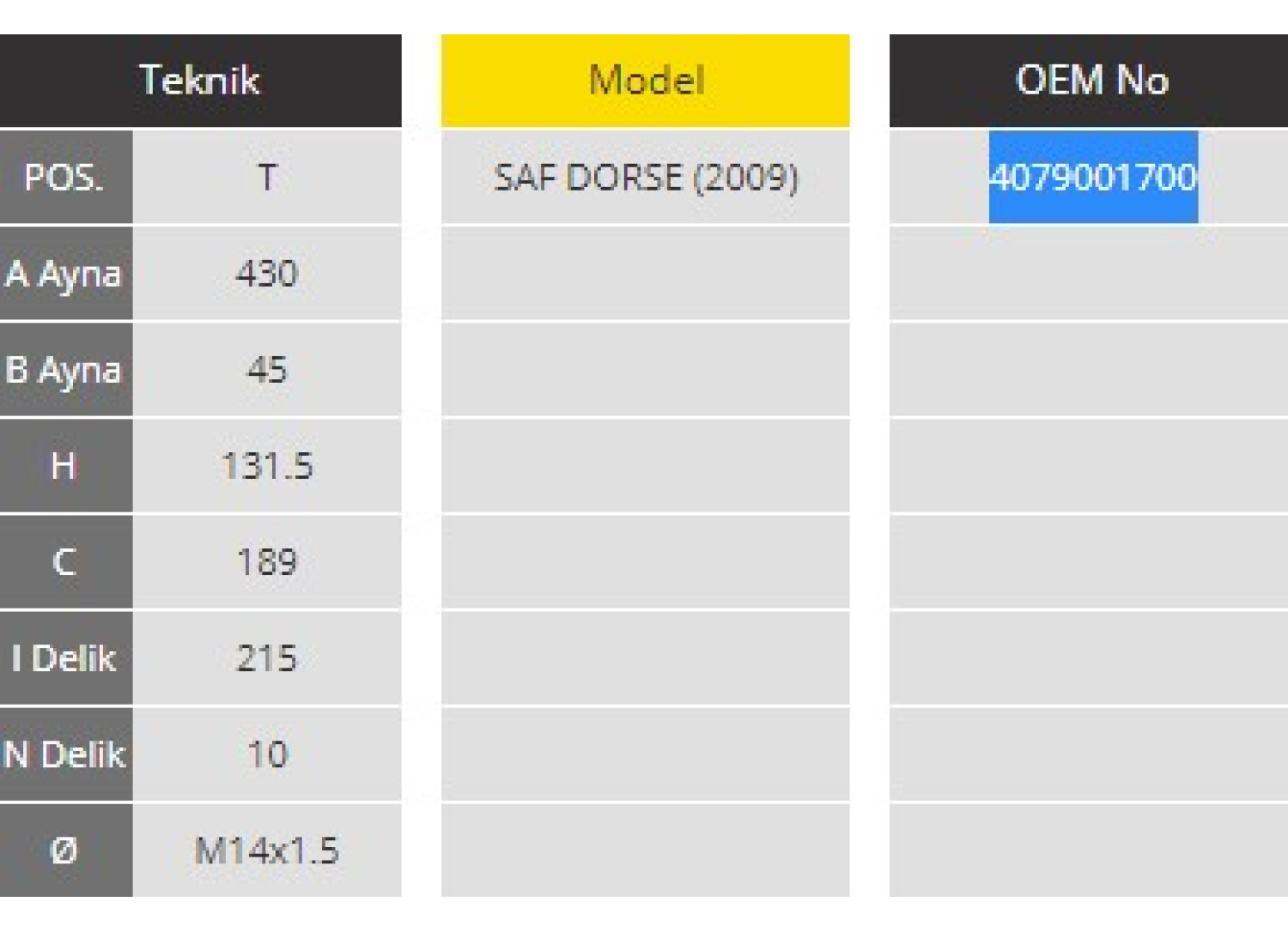 Диск гальмівний SAF B, BASIC 08.05-