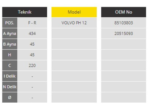 Диск гальмівний VOLVO, RVI вентильований без монтаж. компл.