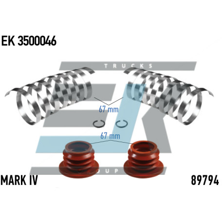 Комплект пильників супорта HALDEX 89794