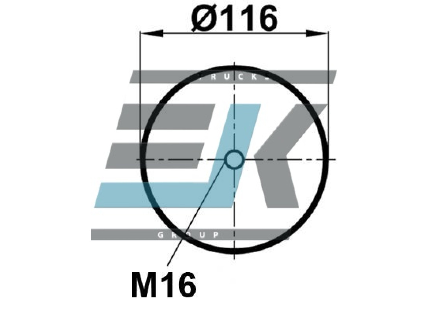 Пневмоподушка SAF 4022NP05 без стакану