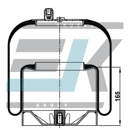 Пневмоподушка MERCEDES-BENZ 4185NP21