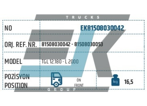 Диск гальмівний MAN 81508030042