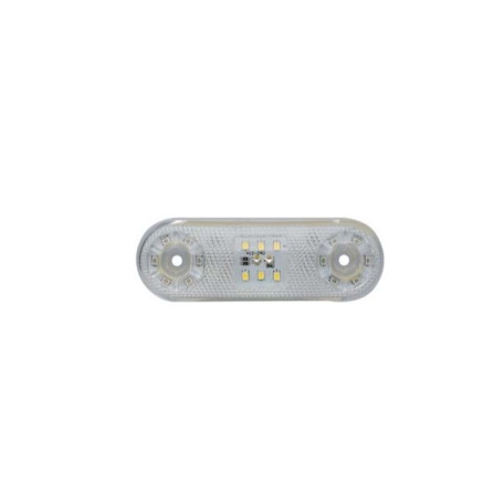 Ліхтар габаритний бортовий білий овальний LED 21 діод