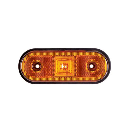 Ліхтар габаритний бортовий жовтий овальний LED