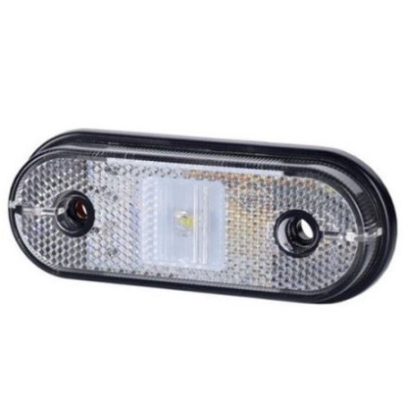 Ліхтар габаритний бортовий білий овальний LED