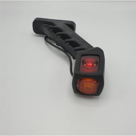 Ліхтар габаритний універсальний трикольоровий 19см LED 24v