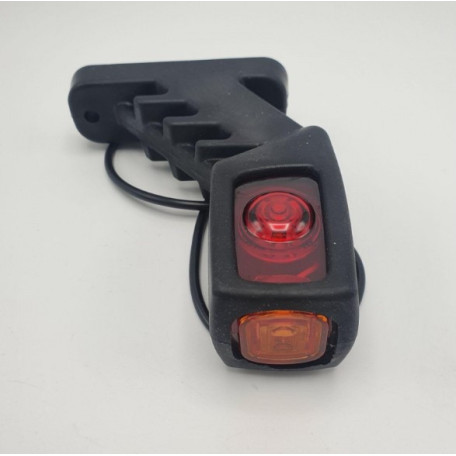 Ліхтар габаритний універсальний трикольоровий 16см LED 24v