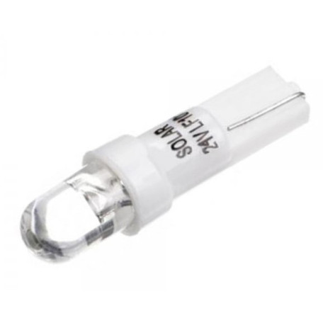 Лампочка діодна *124-1,2* LED24V T5 W2*4,6d 1leds white 2шт