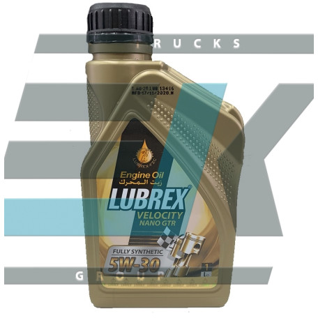 Олива моторна LUBREX Velocity Nano GTR 5W-30 SN/CF C3 VW 504/507 1л