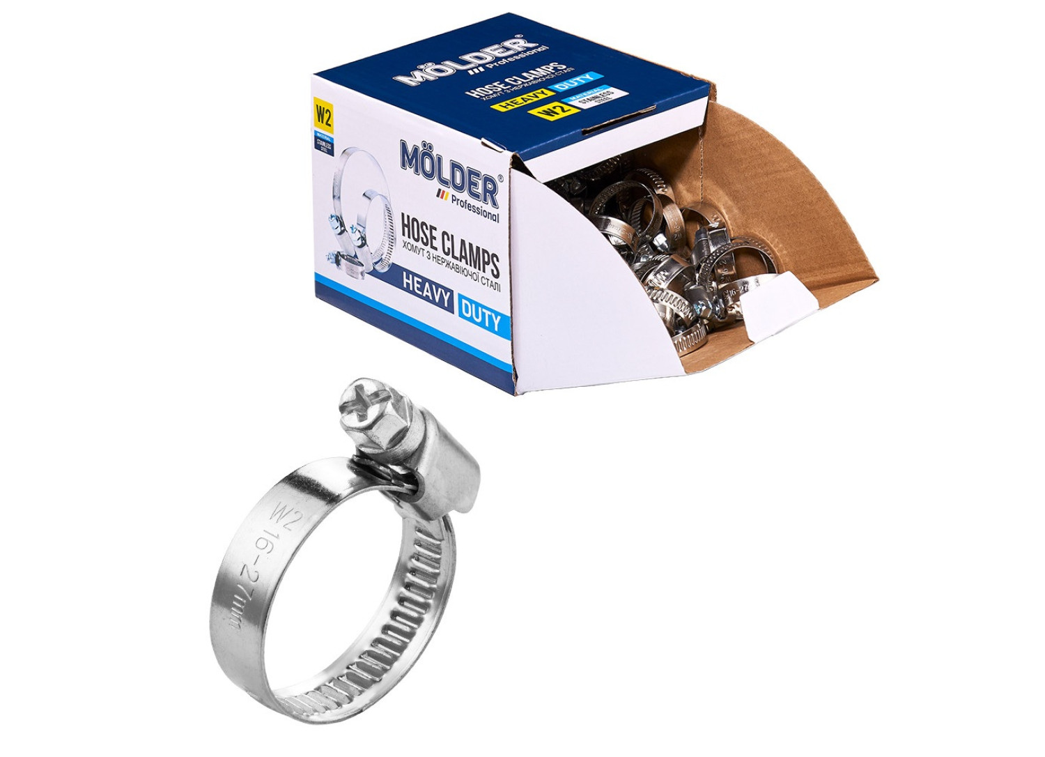 Хомути Molder металеві 16-27, 9mm