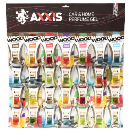 Ароматизатор AXXIS MIX Wood на планшете 16шт (8 ароматов)