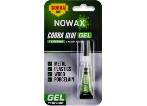 Суперклей гель Nowax 100% СА, 3г