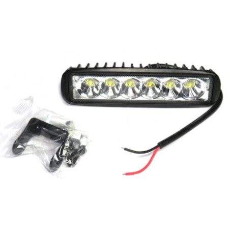 Фара LED додаткова 12/24V, 6*3W, 157*42*40mm