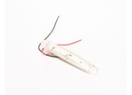 Ліхтар габаритний прямокутний білий LED 24V 9діодів 1ряд