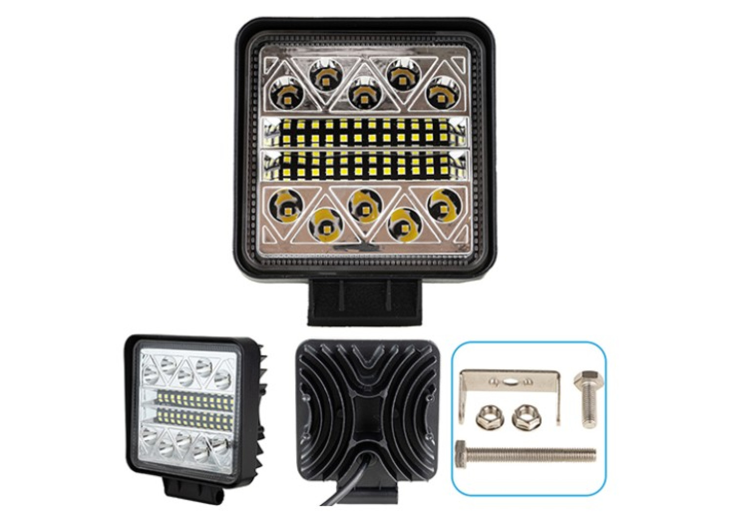 Фара робочого світла  FLOOD 34Led*1W (106*106*50)/ 9-36V/34W/6000K