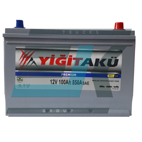 Акумулятор Yigit Aku Premium Asia 100Ah 850A L 115D31R