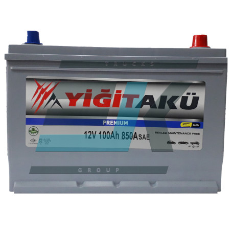 Акумулятор Yigit Aku Premium Asia 100Ah 850A R 115D31L
