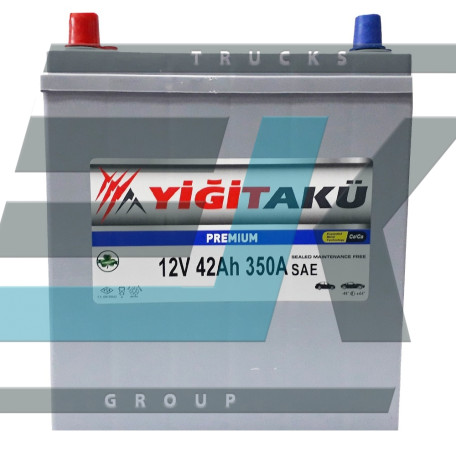 Акумулятор Yigit Aku Premium Asia 42Ah 350A L 42B19R