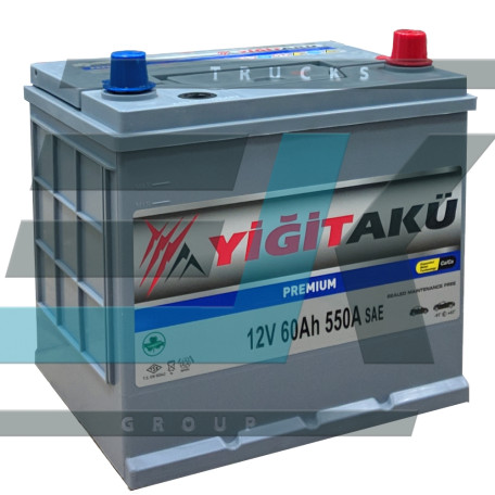 Акумулятор Yigit Aku Premium Asia 60Ah 600A R 65D23L