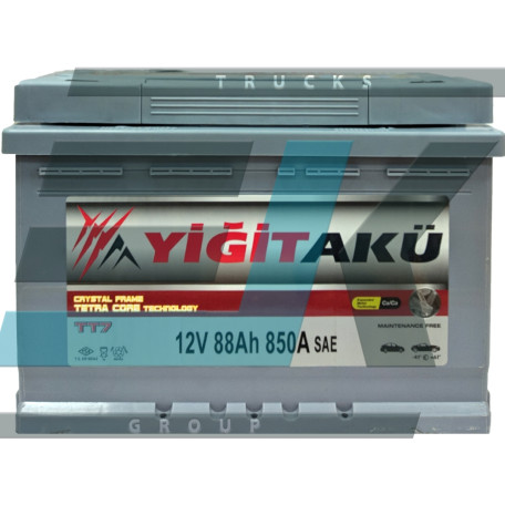 Акумулятор Yigit Aku TT7 88Ah 850A R